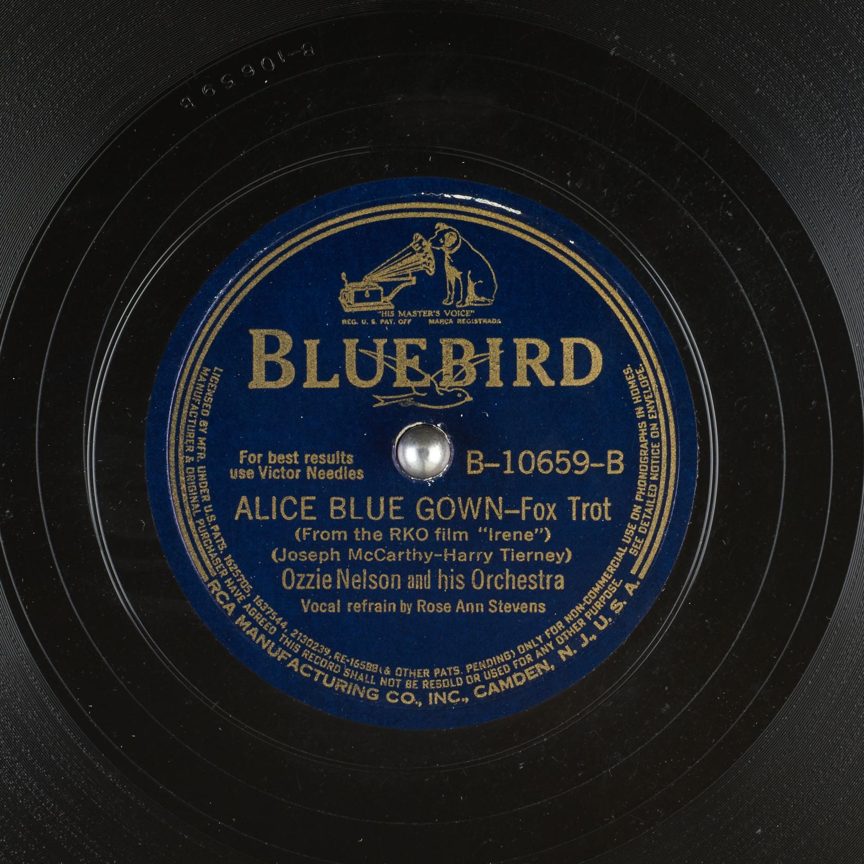 ALICE BLUE GOWN : Ozzie Nelson and his Orchestra : Free ...